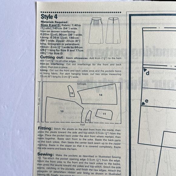 Vintage Designer Sewing Patterns Lot Of 4 Childrens Clothes Skirts Coats Dresses - Picture 8 of 13